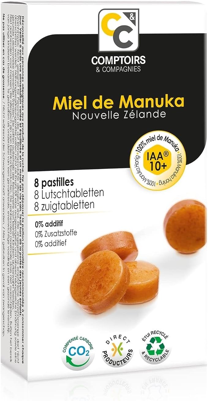 Comptoirs & Compagnies Pastilles 100% pur miel de manuka IAA®10+ 22g